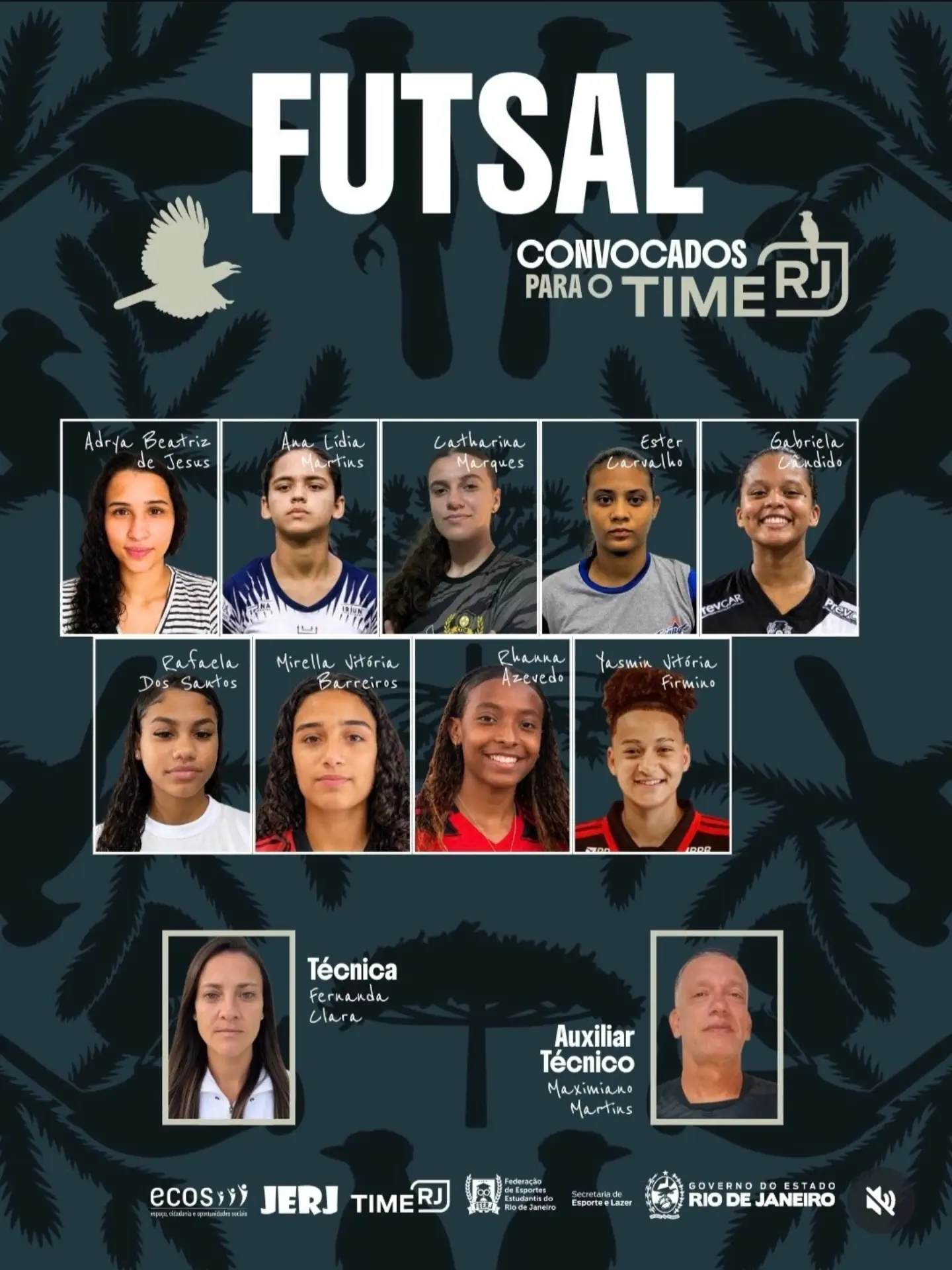 Futsal do Vasco celebra convocação de quatro atletas para os Jogos da Juventude