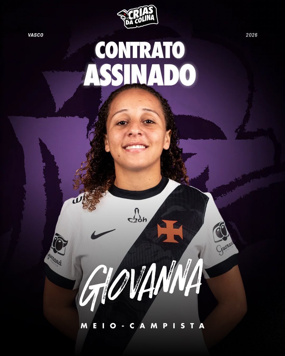 Giovanna firma primeiro vínculo profissional com o Vasco após superar obstáculos na base