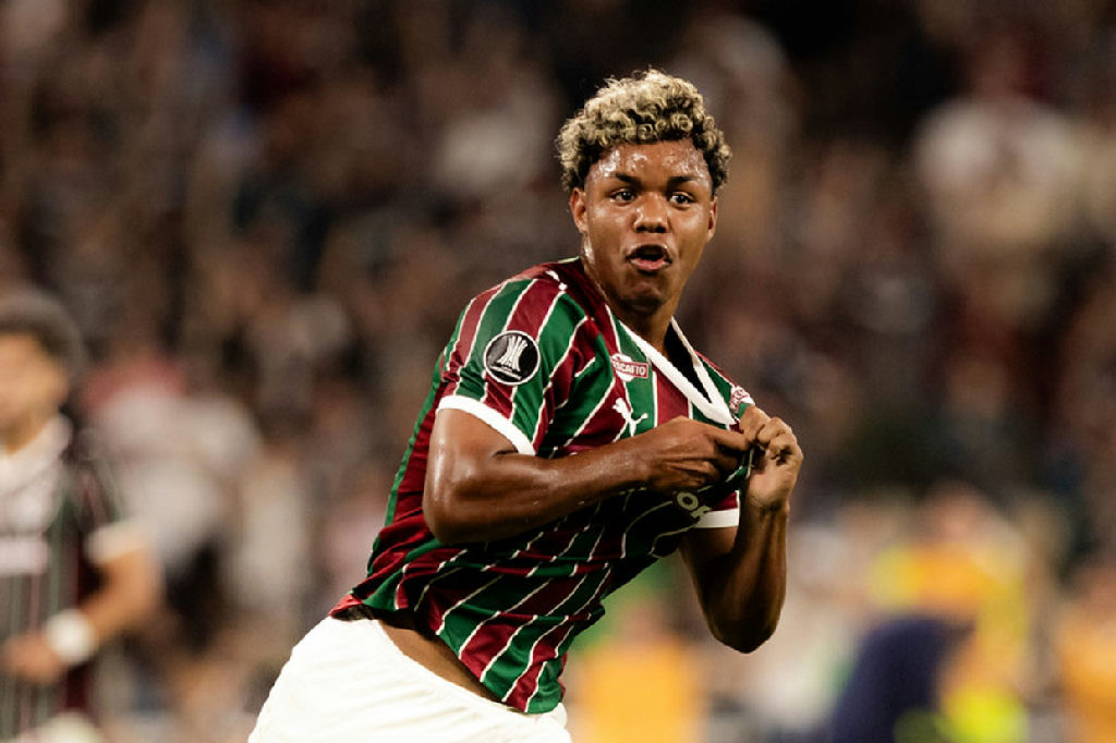 Gol contra o Palmeiras coloca Wesley Natã no ranking de artilheiros precoces do Fluminense na Liberta