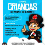 Guerreiros do Almirante promovem ação social de Dia das Crianças com atividades e arrecadação