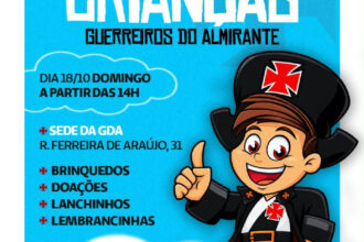 Guerreiros do Almirante promovem ação social de Dia das Crianças com atividades e arrecadação
