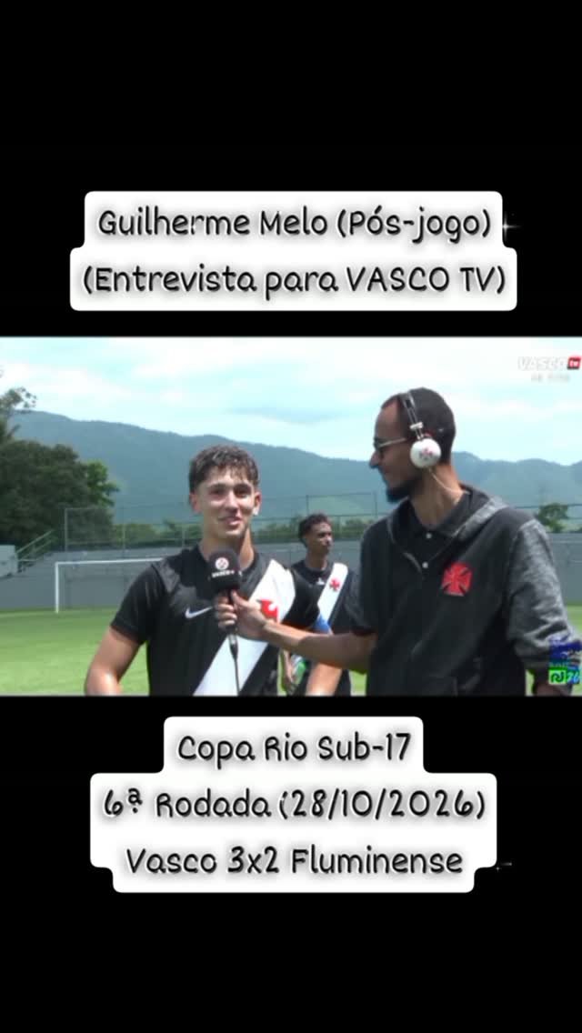 Guilherme Melo destaca triunfo vascaíno na Copa Rio sub-17
