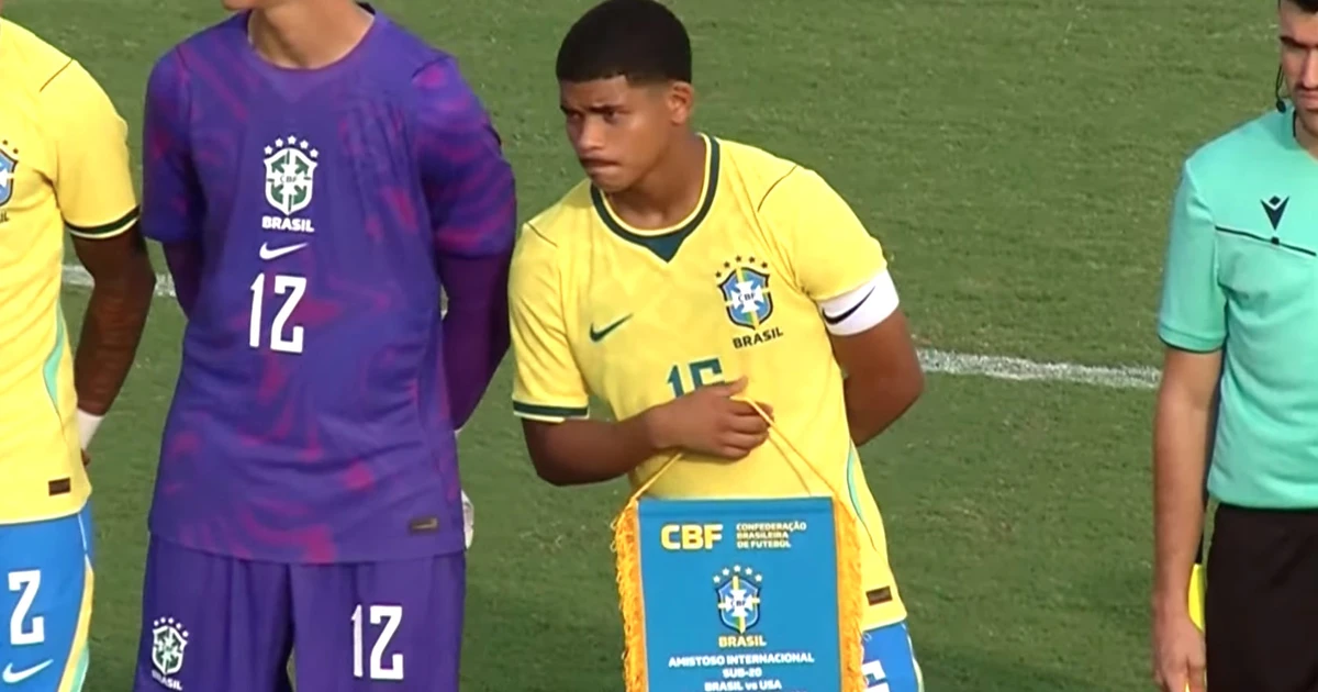 Huguinho brilha como capitão da Seleção Sub-20 em vitória contra os Estados Unidos