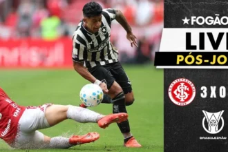 Internacional vence o Botafogo por três a zero pelo Brasileirão