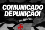Ira Jovem recebe punição do Bepe e fica impedida de usar materiais em jogos do Vasco