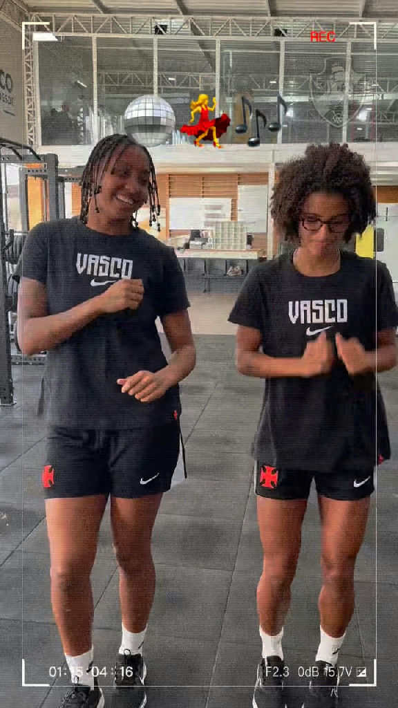 Jogadoras do Vasco Feminino celebram título com vídeo de dança na academia