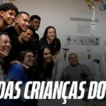 Jogadores do Botafogo visitam pacientes pediátricos do INCA em ação especial