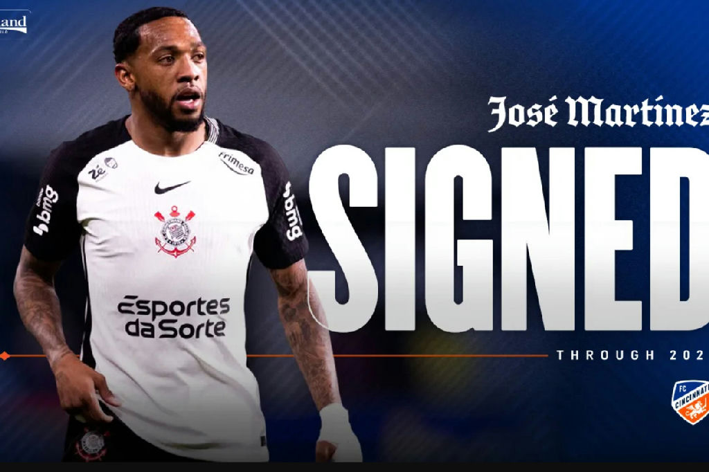 José Martínez reforça o FC Cincinnati após passagem pelo Corinthians