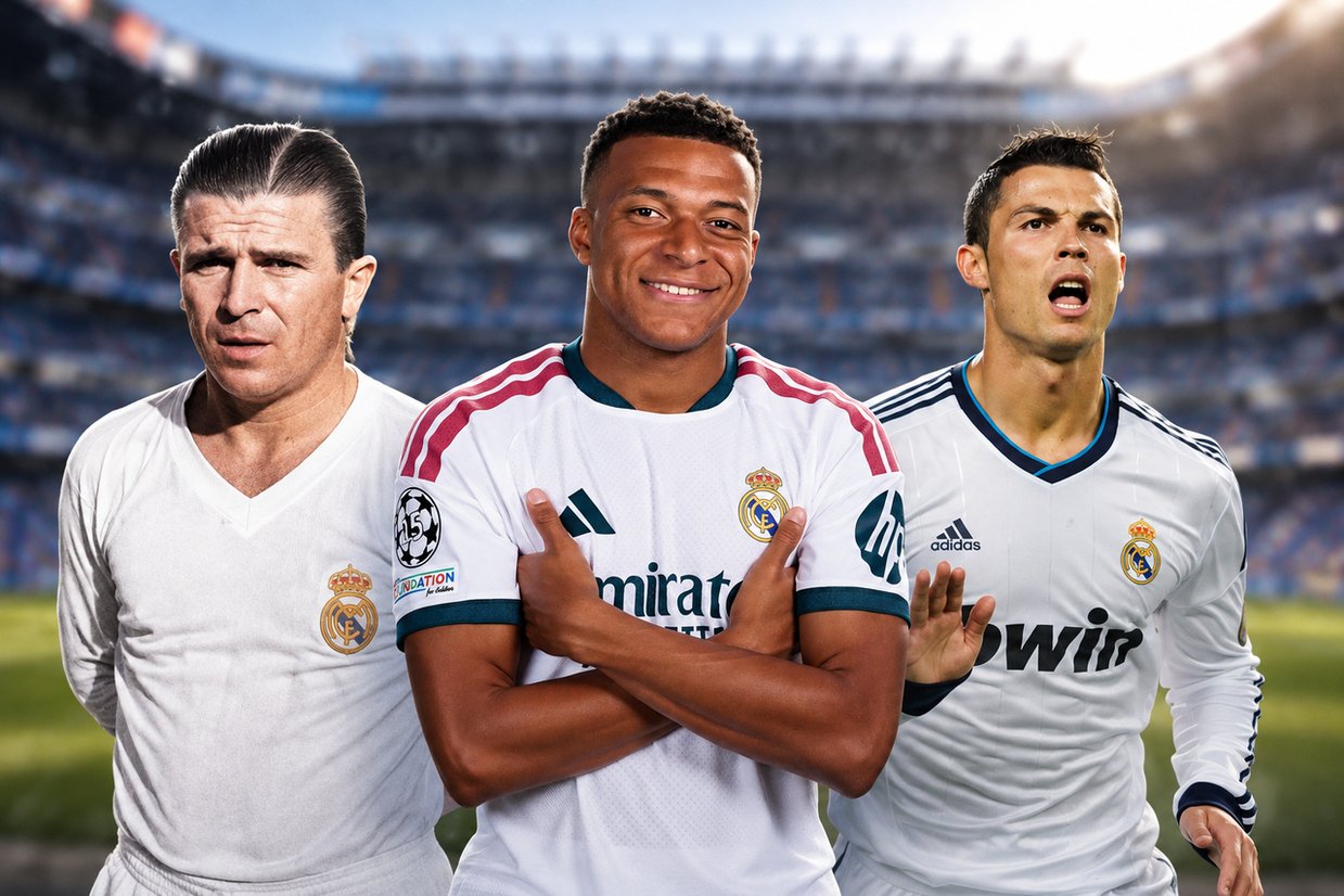 Kylian Mbappé marca duzentos gols e entra para a história do Real Madrid