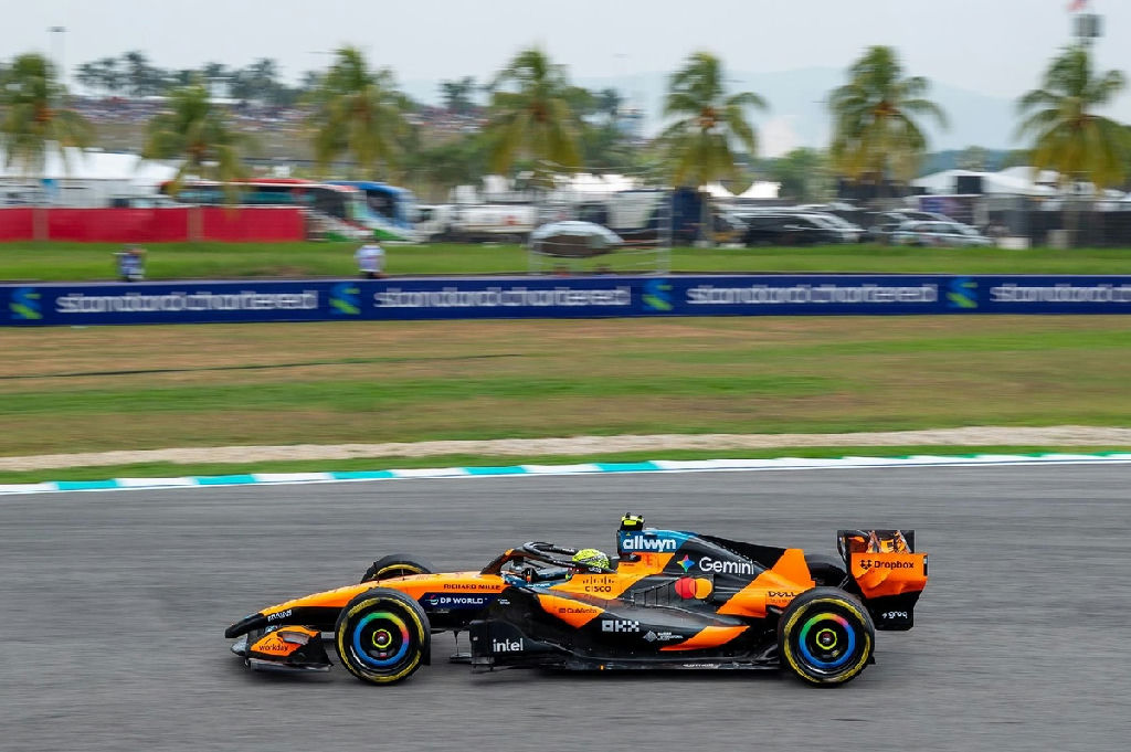 Lando Norris aponta falha de motor após garantir quinto lugar no grid na Malásia
