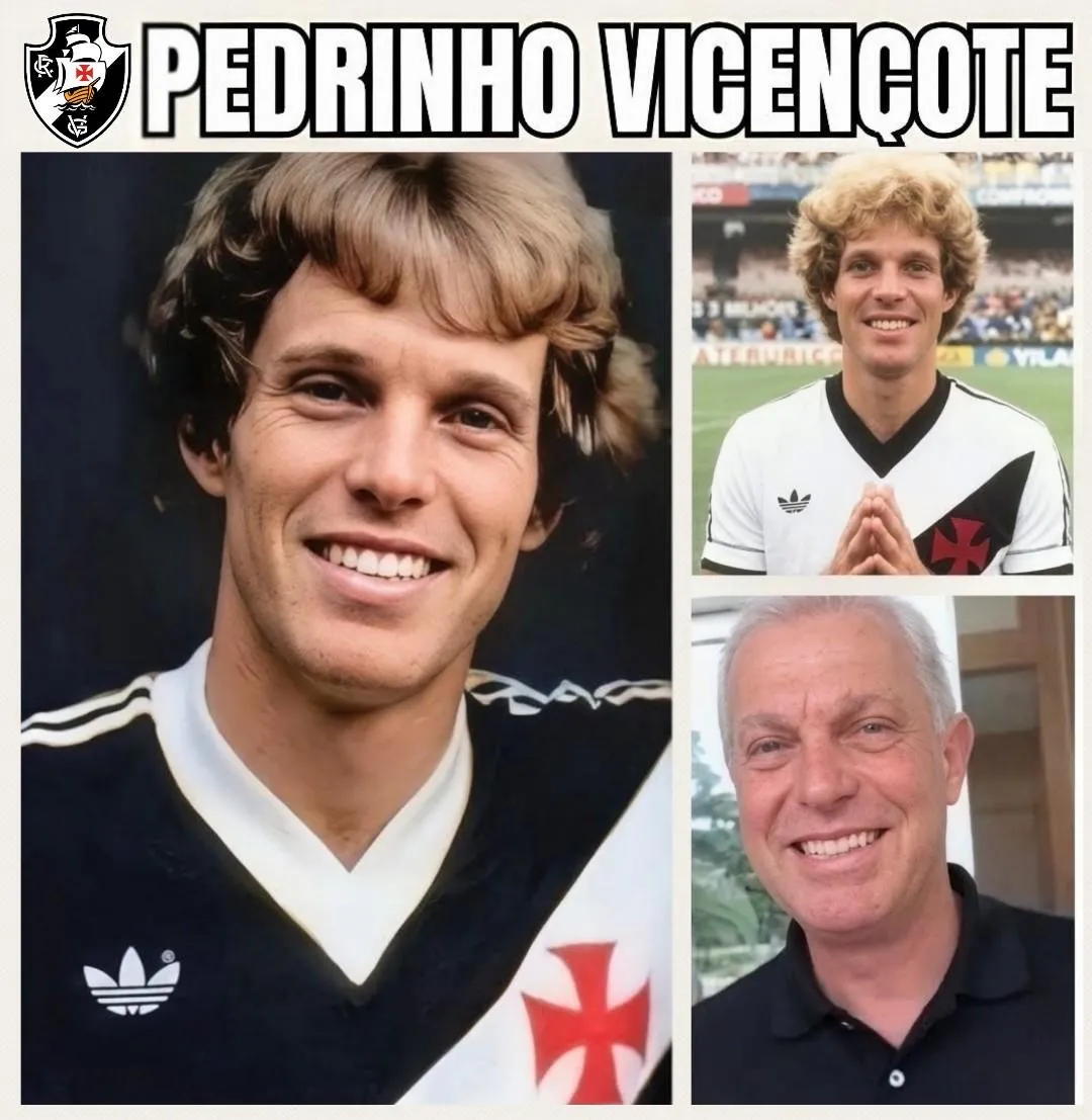 Lateral histórico do vasco, pedrinho vicençote comemora idade nova