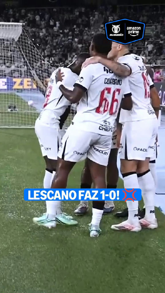 Lescano abre o placar para o Vasco com assistência precisa de Bruno Duarte no Brasileirão