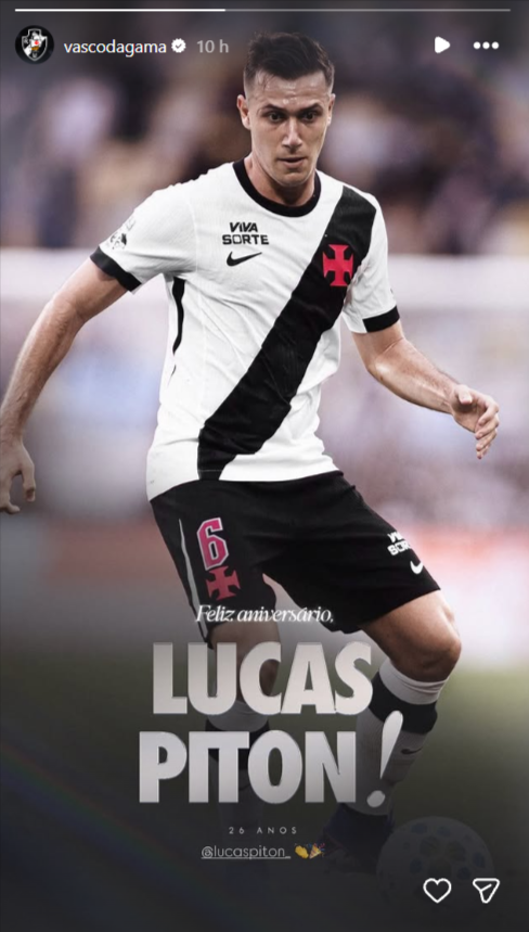 Lucas Piton celebra 26 anos como peça fundamental no elenco do Vasco