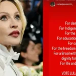 Madonna declara apoio à campanha de Lula no segundo turno das eleições