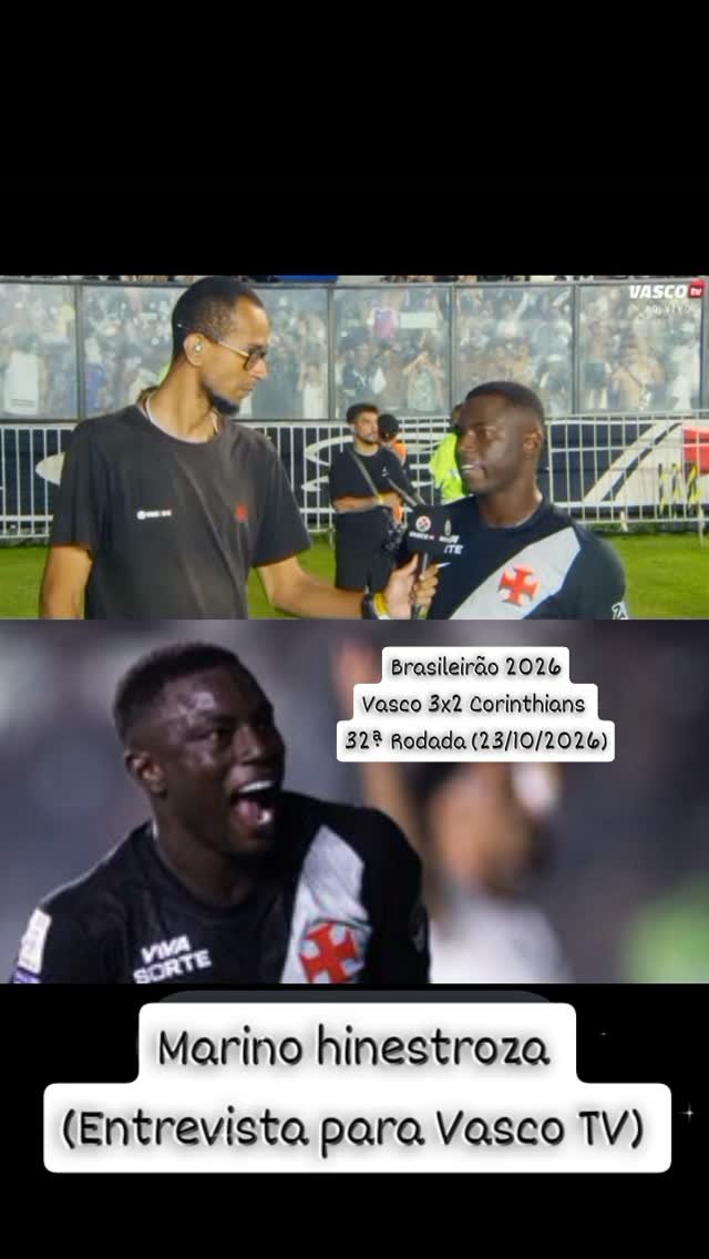 Marino Hinestroza destaca reviravolta histórica do Vasco contra o Corinthians