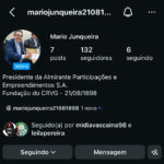 Mário Junqueira ingressa no Instagram e atrai atenção de Leila Pereira