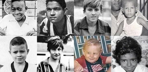 Memória esportiva: o rosto dos grandes ídolos do futebol brasileiro na infância