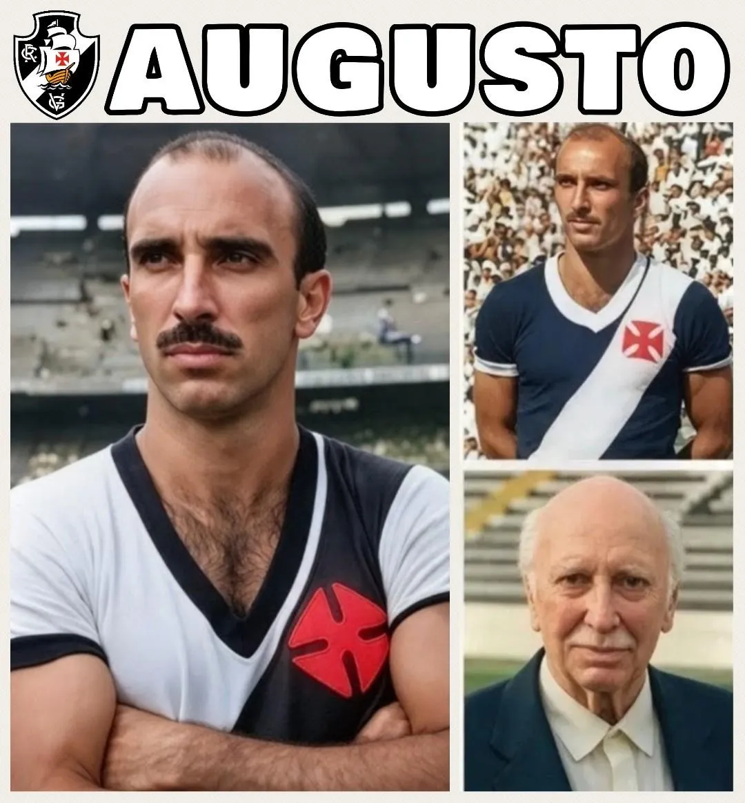 Memória vascaína celebra o legado de augusto, ícone do expresso da vitória