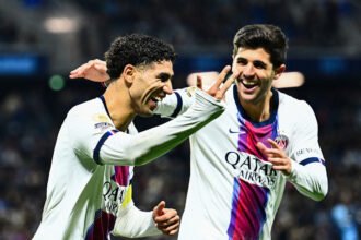 Noite histórica de Achraf Hakimi com três gols e duas assistências pelo paris saint-germain