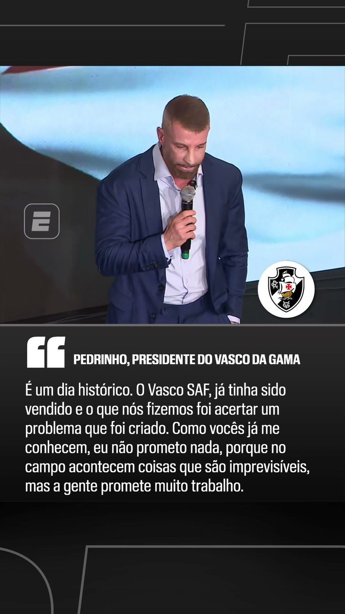 Pedrinho classifica aprovação de venda da SAF como marco histórico para o clube