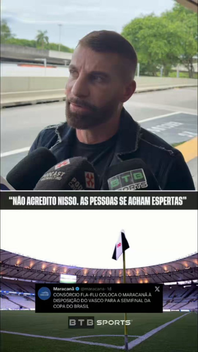 Pedrinho expressa surpresa com notificação do consórcio do Maracanã