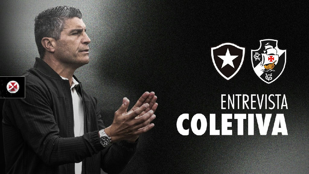 Pedro Emanuel analisa triunfo do Vasco sobre o Botafogo em entrevista coletiva