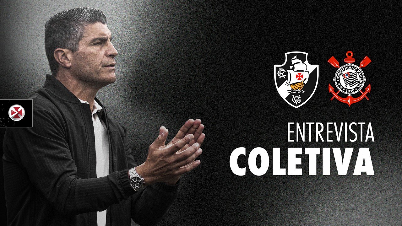 Pedro Emanuel analisa vitória do Vasco sobre o Corinthians por 3 a 2 em coletiva