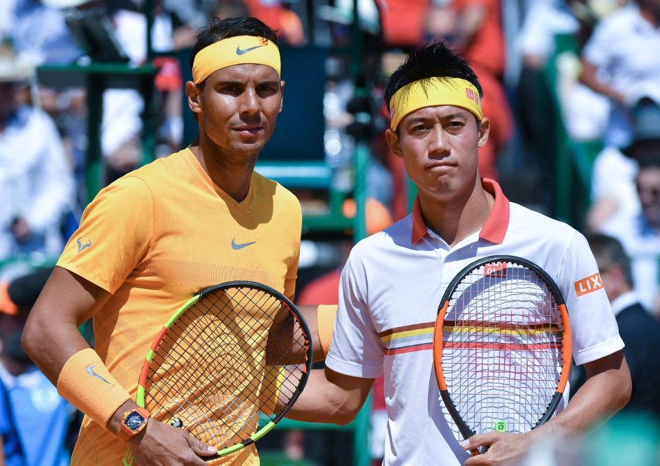 Rafael Nadal e astros do tênis homenageiam a trajetória de Kei Nishikori