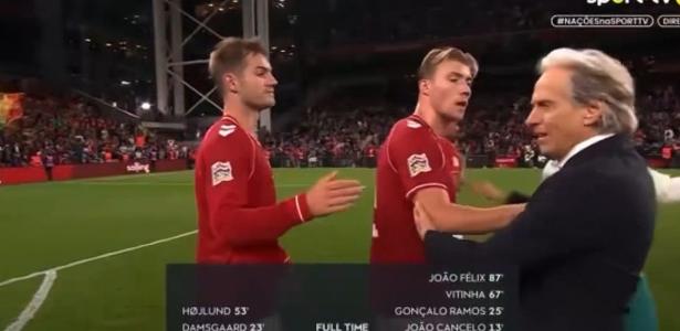 Rasmus Hojlund justifica empurrão em Jorge Jesus após duelo pela Liga das Nações