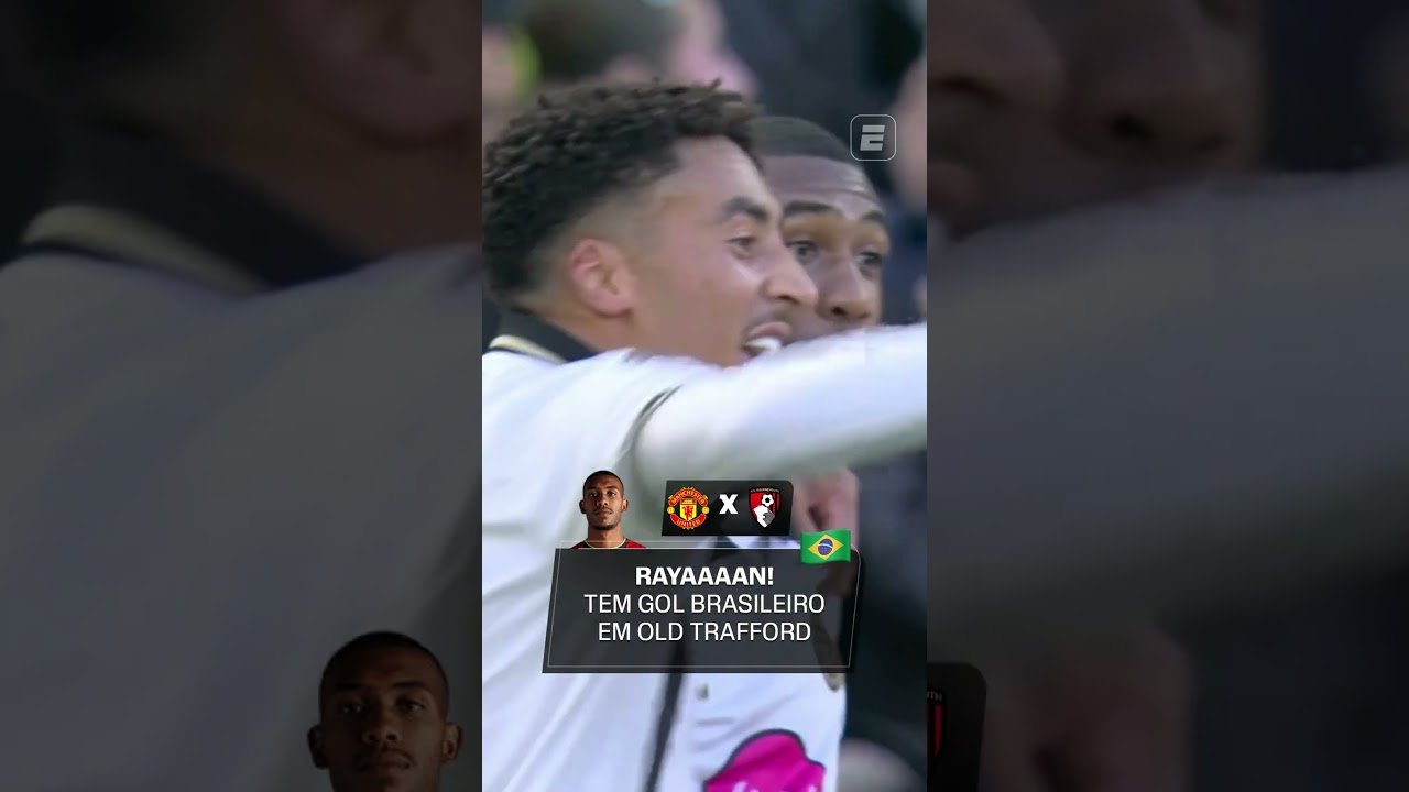Rayan marca o primeiro gol na vitória de 3 a 0 do Bournemouth sobre o Manchester United