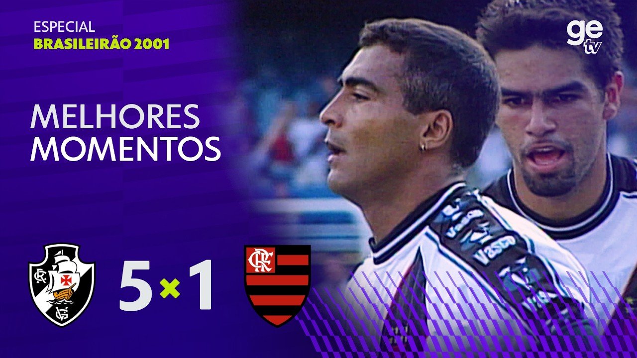 Relembre a goleada histórica do Vasco sobre o rival com atuação de Romário
