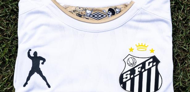Santos lança camisa exclusiva de R$ 1.091 em homenagem aos gols de Pelé