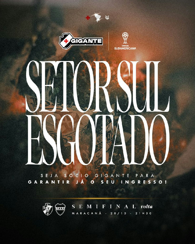 Setor Sul do Maracanã esgota para a semifinal da Copa Sul-americana