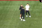 Sosa, Lescano e Colidio testam gramado sintético do Engenhão na véspera do clássico
