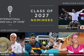 Tênis mundial indica Barty, Del Potro e Kuznetsova ao Hall da Fama para 2027