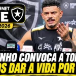 Tiquinho Soares convoca torcida do Botafogo em transmissão ao vivo
