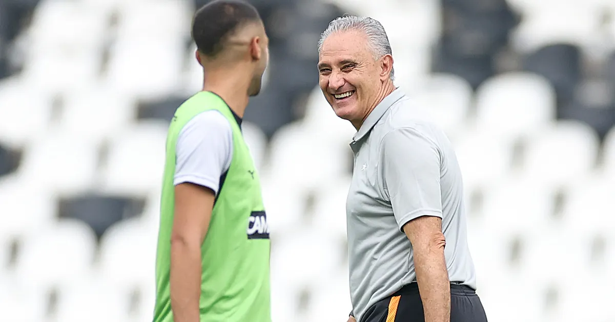 Tite busca alternativas para a armação do Botafogo após lesão de Montoro