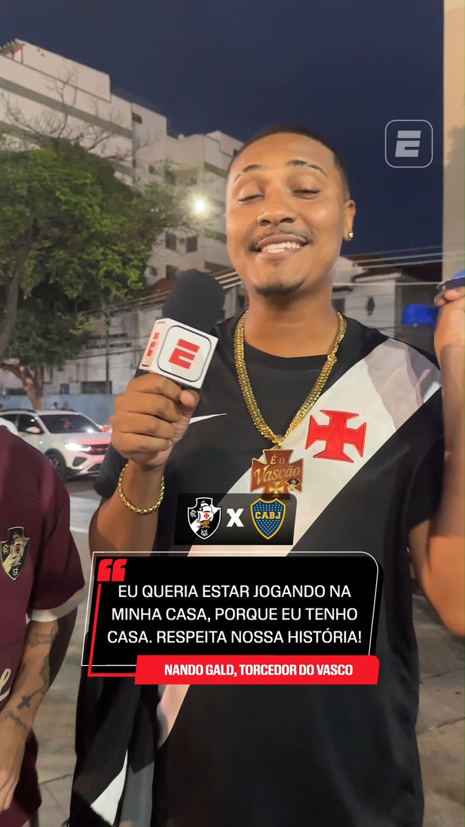 Torcedor do vasco repercute partida no maracanã e destaca preferência por são januário