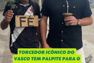 Torcedor famoso do Vasco chega ao Maracanã para duelo decisivo