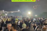 Torcedores do vasco movimentam os arredores do maracanã em noite decisiva