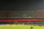 Torcida do vasco marca presença em peso no setor visitante do estádio