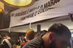 Torcida do Vasco mobiliza Buenos Aires com protesto por São Januário e Maracanã