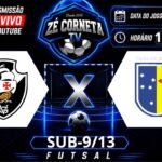 Transmissão ao vivo do futsal base entre vasco e casa de espanha