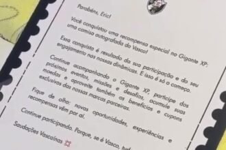 Vascaino usa moedas do GiganteXP no Vasco App para resgatar camisa