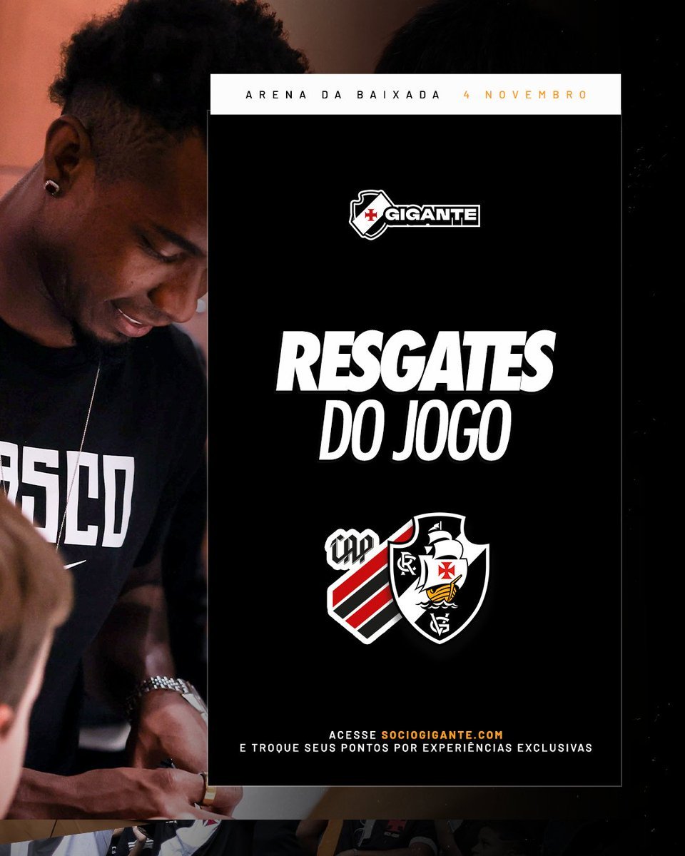 Vasco abre resgates para sócios da região sul visando jogo contra o Athletico-PR