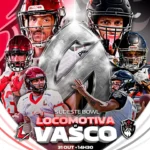 Vasco Almirantes e Locomotiva decidem o título da Conferência Sudeste de futebol americano