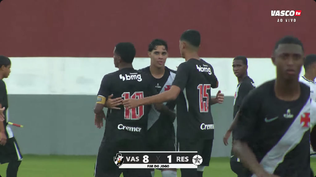 Vasco aplica goleada de 8 a 1 sobre o Resende pelo Torneio Guilherme Embry