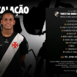 Vasco da Gama divulga escalação oficial para partida contra o Madureira