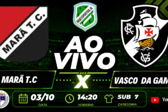 Vasco da Gama enfrenta o Marã T.C. pelo Campeonato Estadual de Futsal Sub-07
