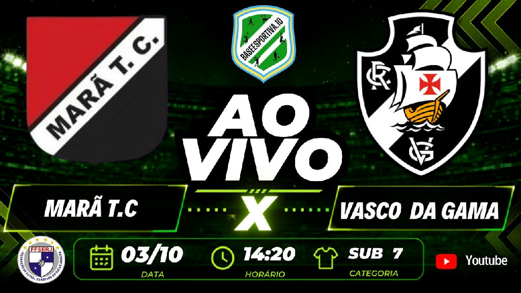 Vasco da Gama enfrenta o Marã T.C. pelo Campeonato Estadual de Futsal Sub-07